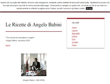 Tablet Screenshot of angelobabini.it